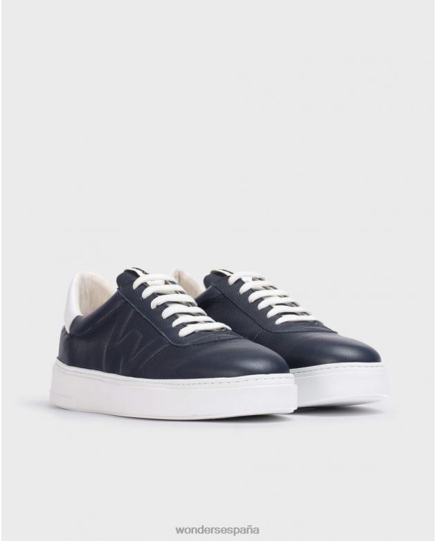 tenis marino grabados hombres Wonders 40486358 calzado