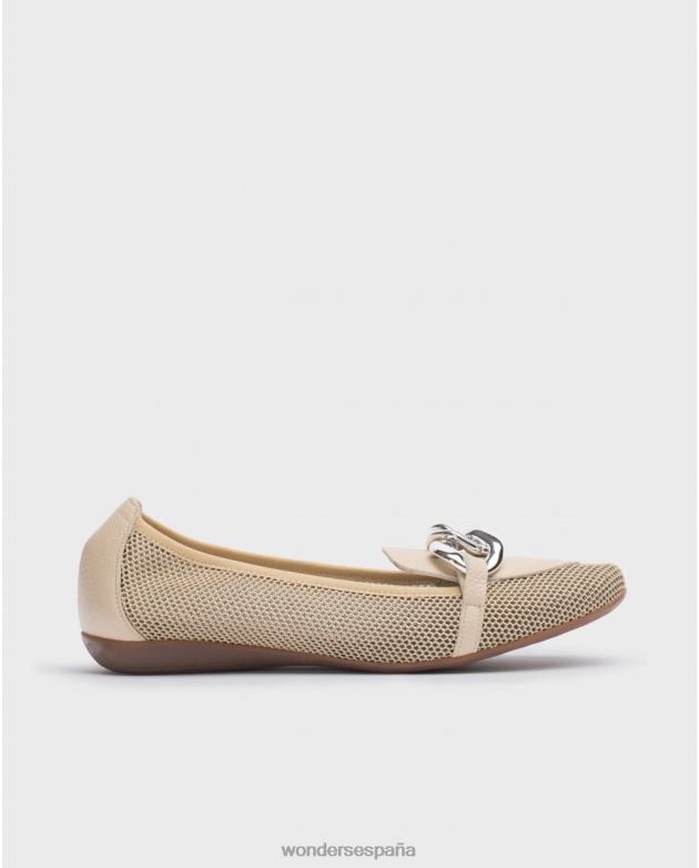 bailarina beig/beige natur margarita mujer Wonders 40486179 calzado