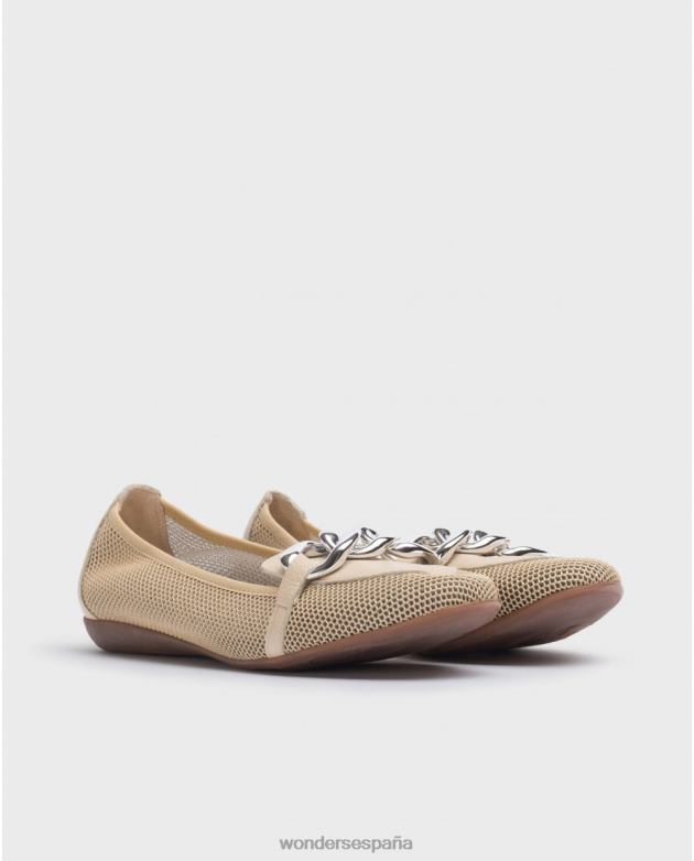 bailarina beig/beige natur margarita mujer Wonders 40486179 calzado