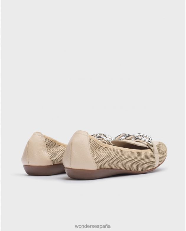 bailarina beig/beige natur margarita mujer Wonders 40486179 calzado
