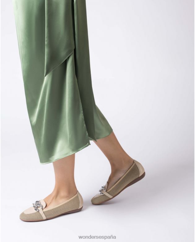 bailarina beig/beige natur margarita mujer Wonders 40486179 calzado