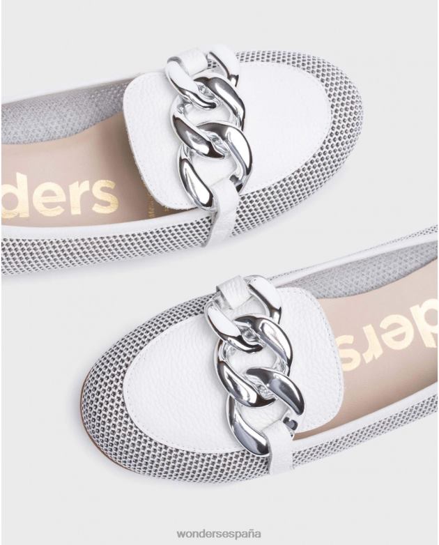 bailarina daisy blanco/blanco roto mujer Wonders 40486180 calzado