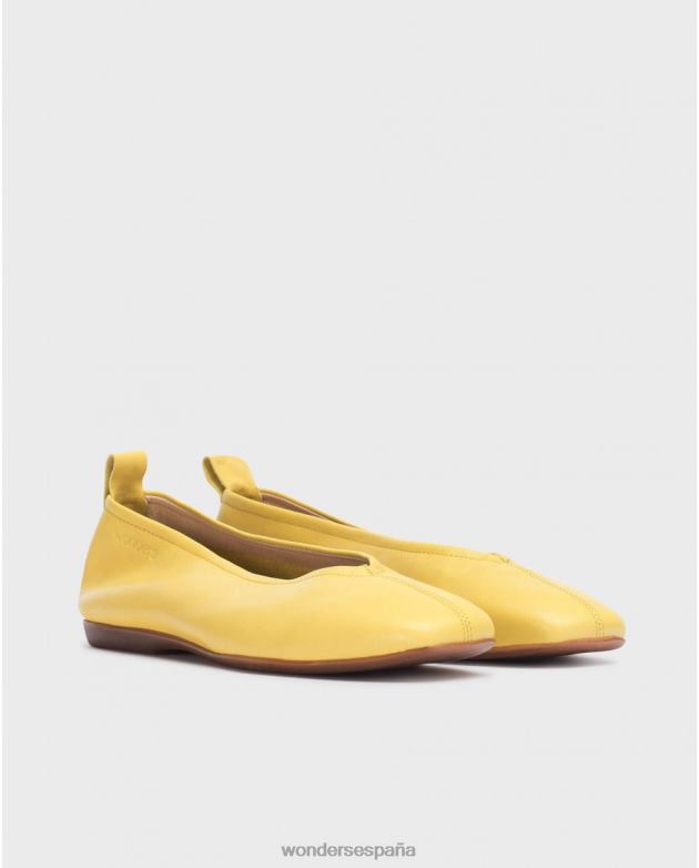 bailarina pepa amarilla lima mujer Wonders 40486324 calzado