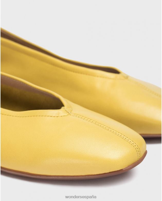 bailarina pepa amarilla lima mujer Wonders 40486324 calzado