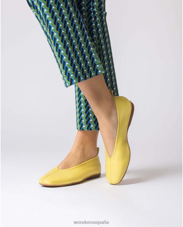 bailarina pepa amarilla lima mujer Wonders 40486324 calzado