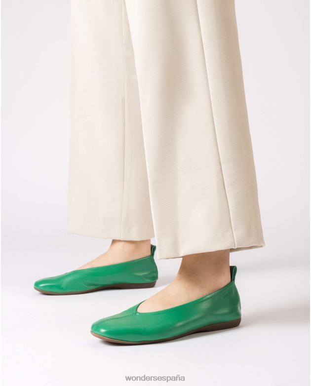bailarina pepa verde jade mujer Wonders 40486105 calzado
