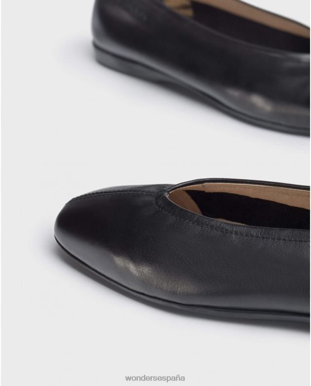 negro bailarina pepa negra mujer Wonders 40486323 calzado