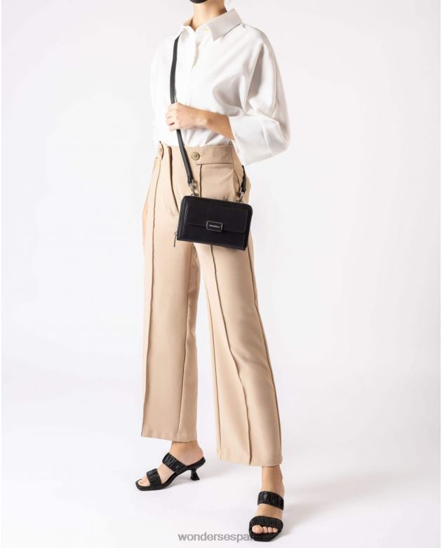 bolsa crossbody valor negro mujer Wonders 40486390 accesorio