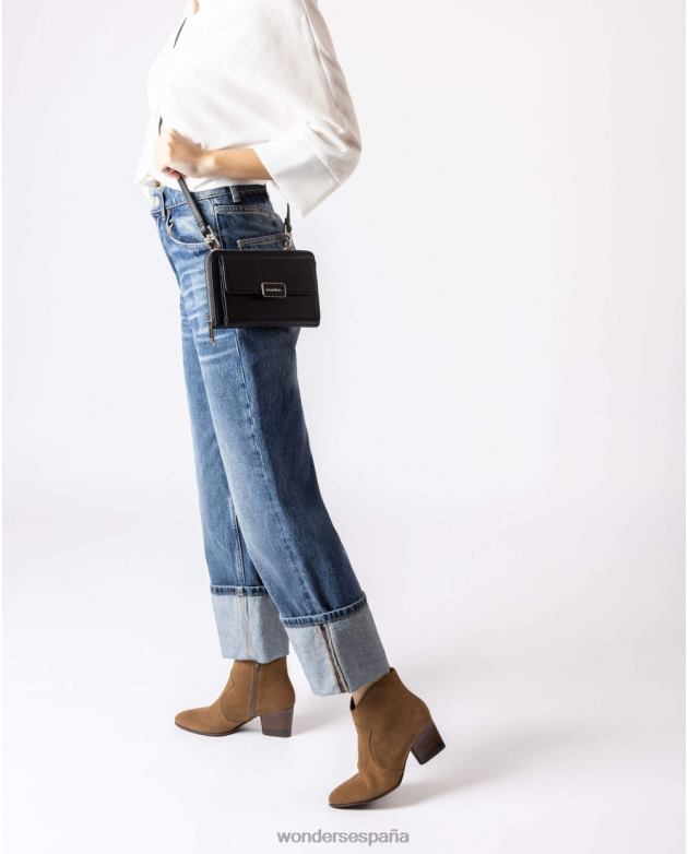 bolsa crossbody valor negro mujer Wonders 40486390 accesorio