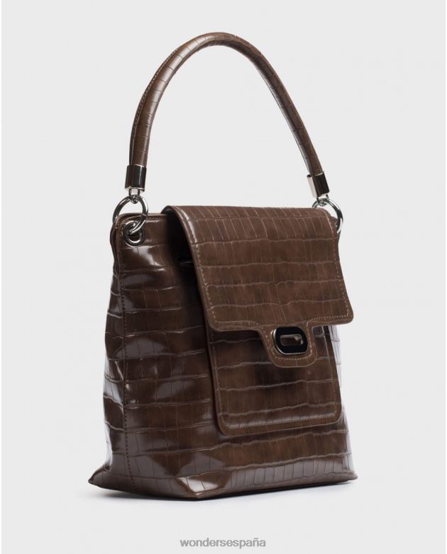 bolsa de coco marrón marrón mujer Wonders 40486386 accesorio