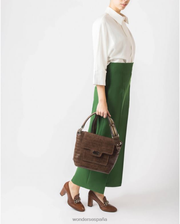 bolsa de coco marrón marrón mujer Wonders 40486386 accesorio