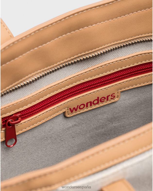 bolsa de diente de león blanco crudo mujer Wonders 40486374 accesorio