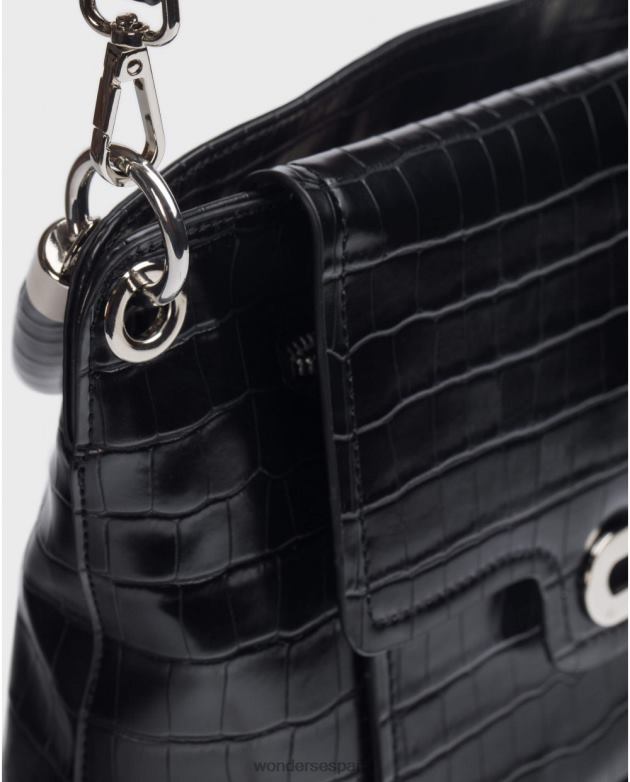 bolso coco negro negro mujer Wonders 40486387 accesorio
