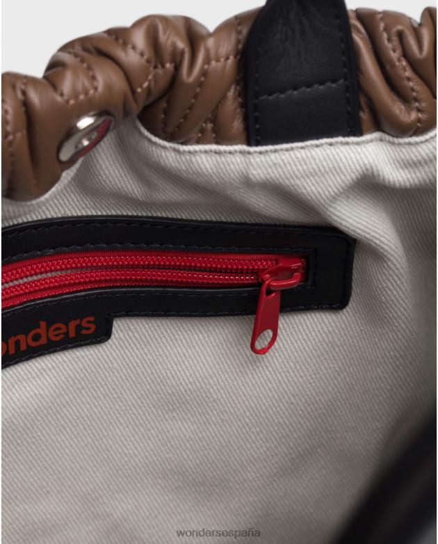 bolso lexi negro marron/neg mujer Wonders 40486391 accesorio