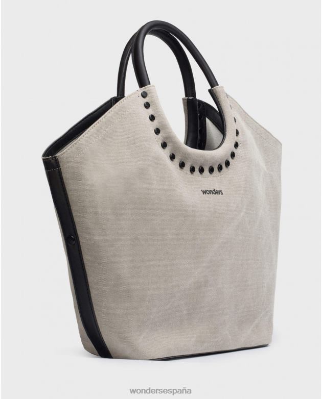 bolso taupe/negr marrón babby mujer Wonders 40486372 accesorio