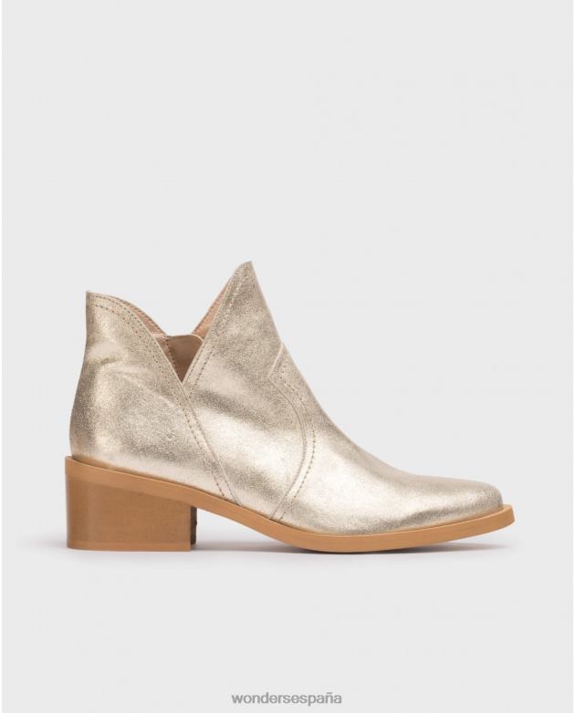 botín cava oro platino mujer Wonders 4048652 calzado