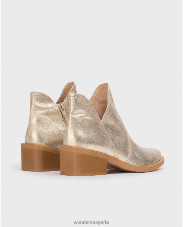 botín cava oro platino mujer Wonders 4048652 calzado