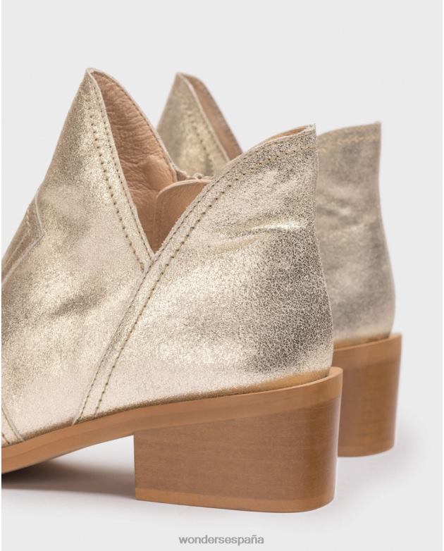 botín cava oro platino mujer Wonders 4048652 calzado