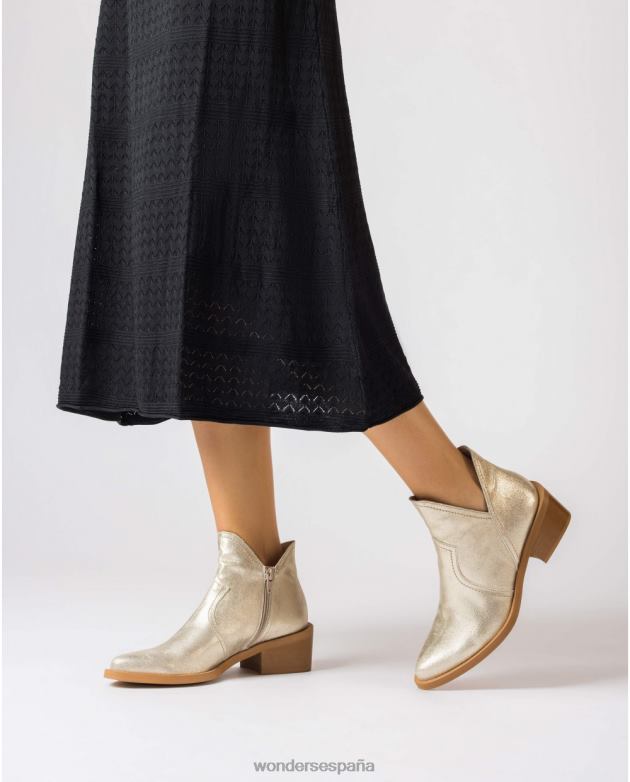 botín cava oro platino mujer Wonders 4048652 calzado
