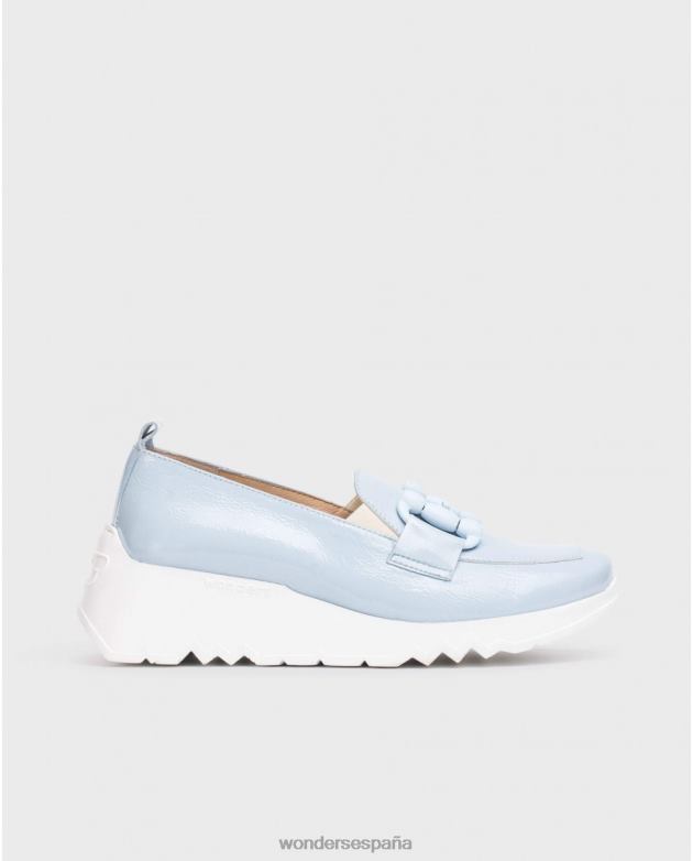 mocasín de baile azul mujer Wonders 40486159 calzado