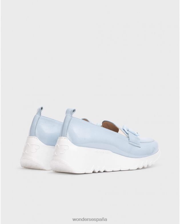 mocasín de baile azul mujer Wonders 40486159 calzado
