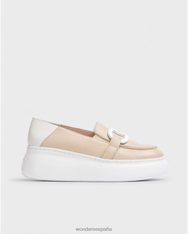 mocasín natural/de natural comienzo mujer Wonders 40486239 calzado
