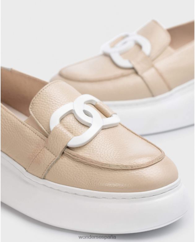 mocasín natural/de natural comienzo mujer Wonders 40486239 calzado