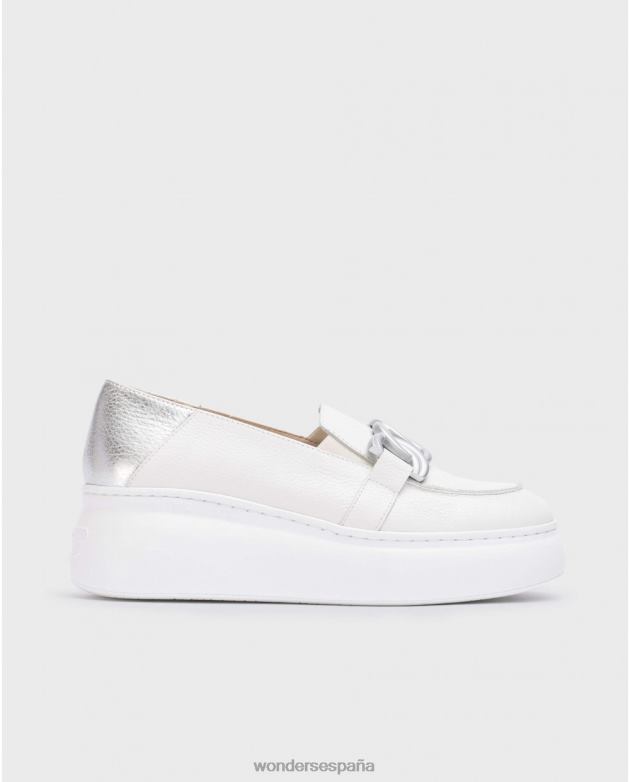 mocasín plata begin off/plata mujer Wonders 40486270 calzado