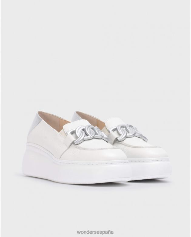 mocasín plata begin off/plata mujer Wonders 40486270 calzado