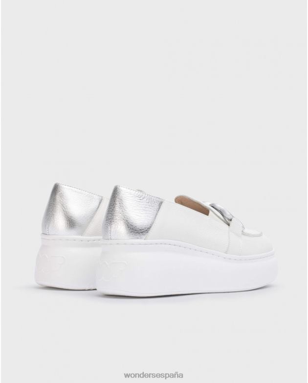 mocasín plata begin off/plata mujer Wonders 40486270 calzado