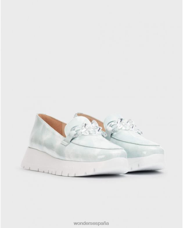 mocasín rosa azul aloe mujer Wonders 40486297 calzado