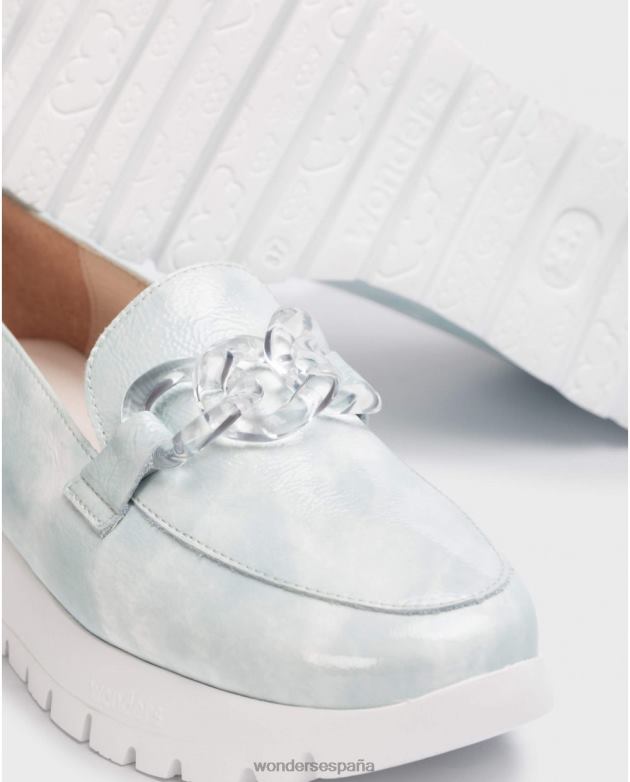mocasín rosa azul aloe mujer Wonders 40486297 calzado