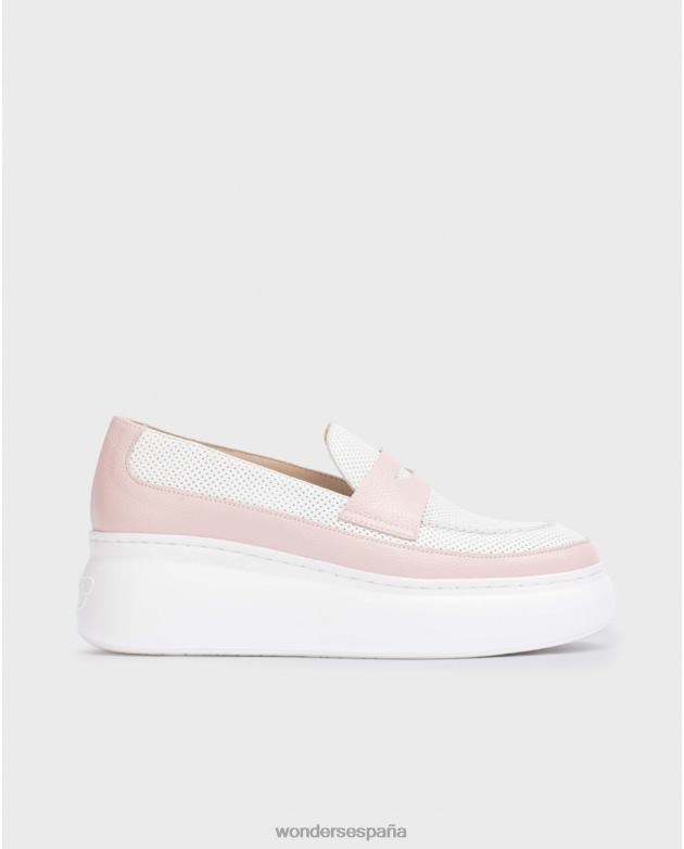 mocasín rosa/rosa roto nora mujer Wonders 40486241 calzado