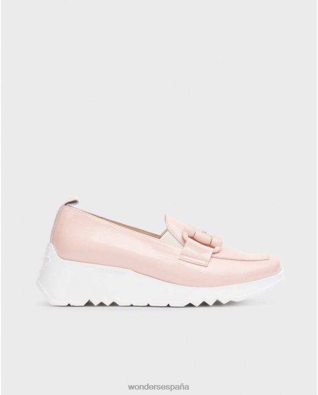 rosa mocasín de baile rosa mujer Wonders 40486161 calzado
