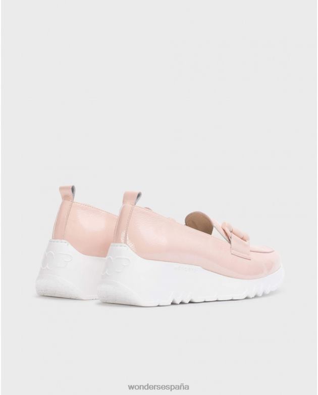rosa mocasín de baile rosa mujer Wonders 40486161 calzado