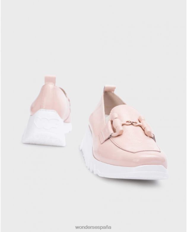 rosa mocasín de baile rosa mujer Wonders 40486161 calzado