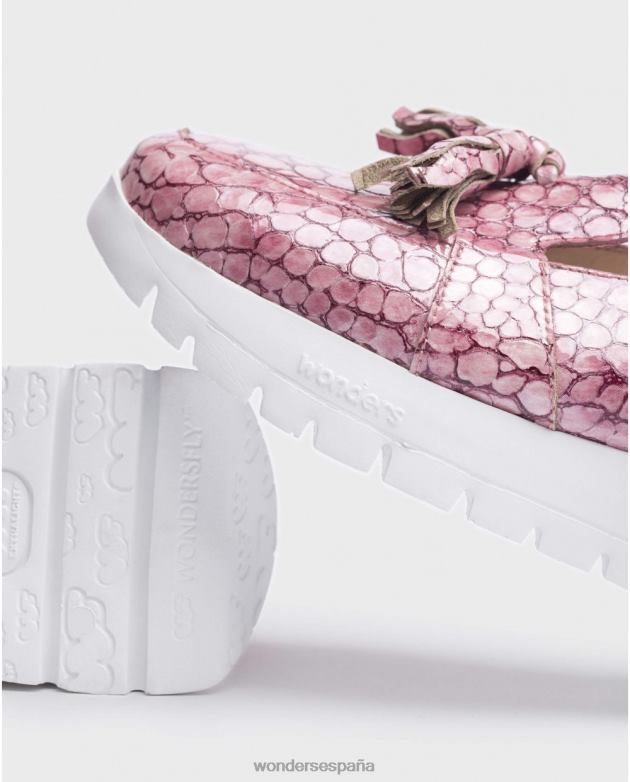 zapatos ondulados rosa orquidea mujer Wonders 40486417 calzado