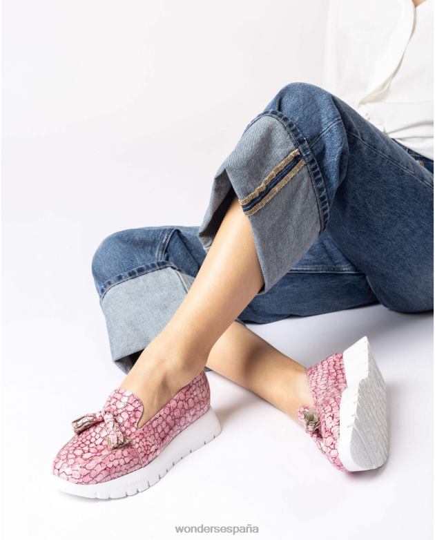 zapatos ondulados rosa orquidea mujer Wonders 40486417 calzado