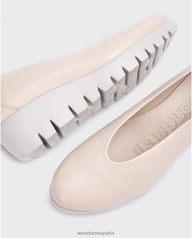 Zapato mosca beige natural mujer Wonders 40486184 calzado