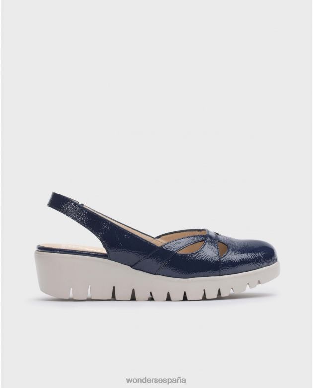 Zapato sevilla azul marino báltico mujer Wonders 40486186 calzado