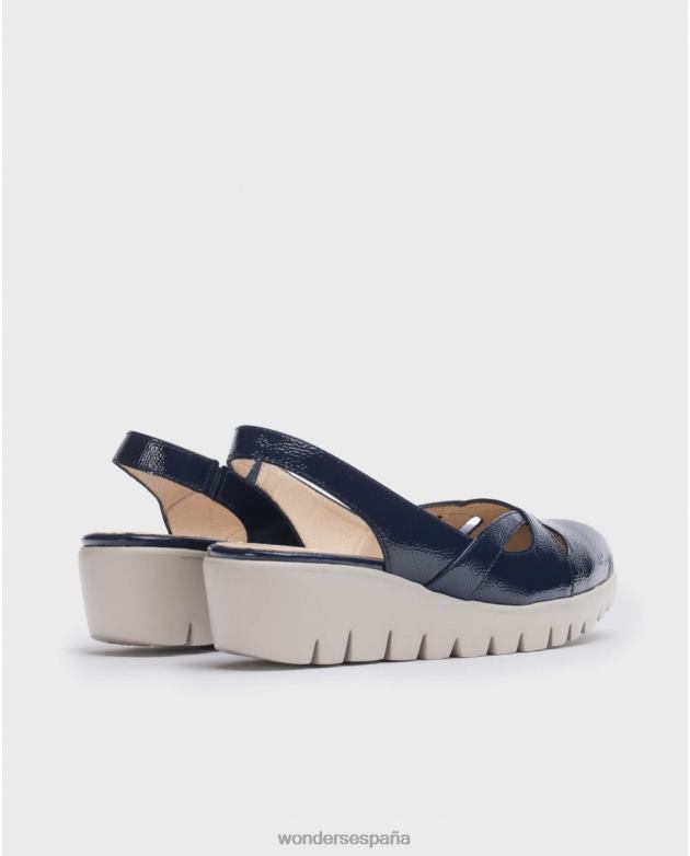 Zapato sevilla azul marino báltico mujer Wonders 40486186 calzado