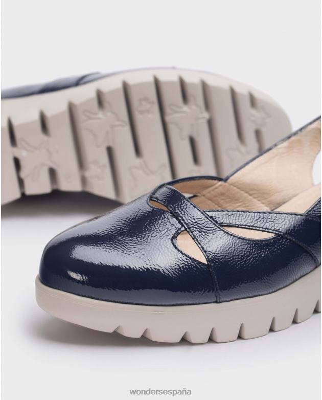 Zapato sevilla azul marino báltico mujer Wonders 40486186 calzado