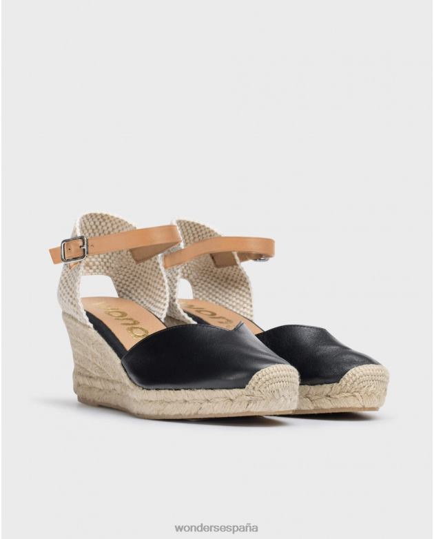 alpargatas lexi negras mujer Wonders 4048688 calzado