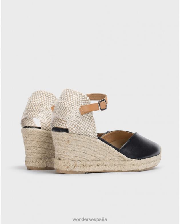 alpargatas lexi negras mujer Wonders 4048688 calzado
