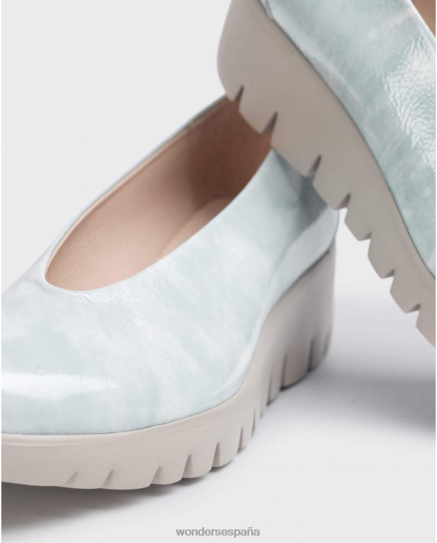 mocasín mosca azul aloe mujer Wonders 40486278 calzado