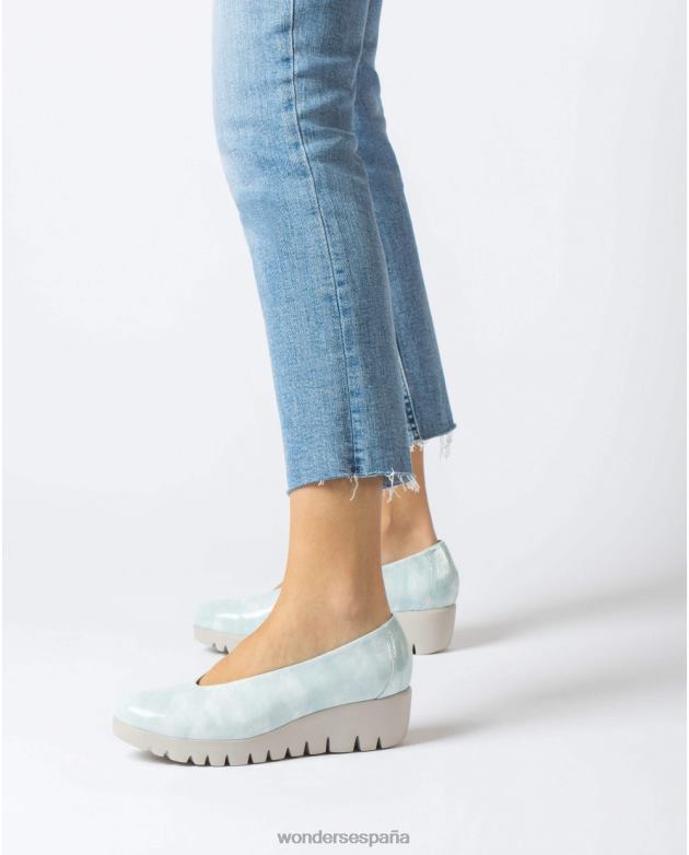 mocasín mosca azul aloe mujer Wonders 40486278 calzado