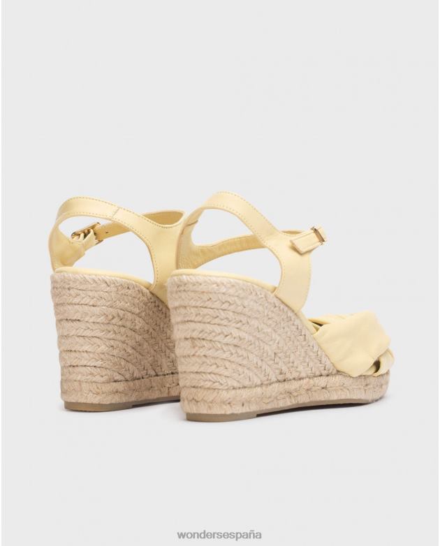 sandalia anuk amarillo limon mujer Wonders 4048642 calzado