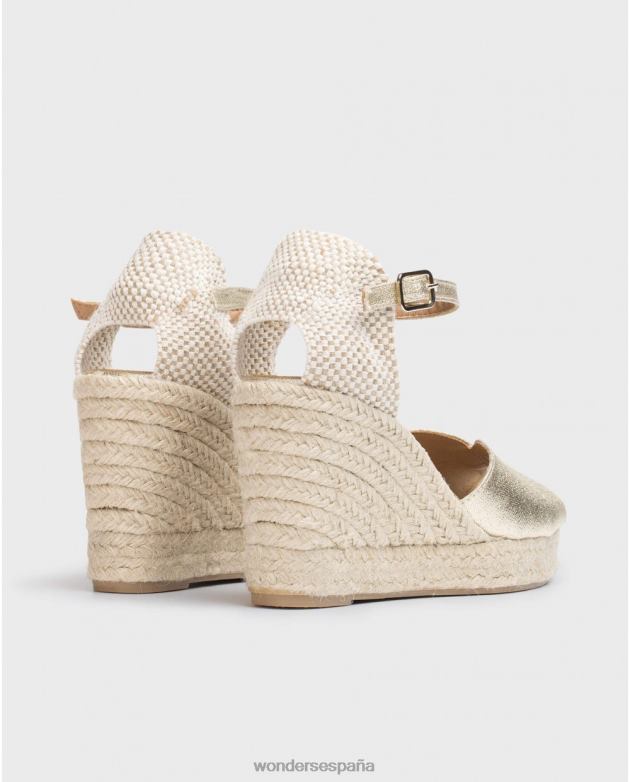 sandalia de yute ibis platino mujer Wonders 4048653 calzado