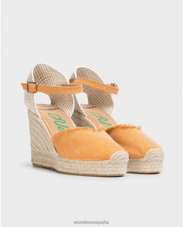 sandalia gael naranja mujer Wonders 40486133 calzado