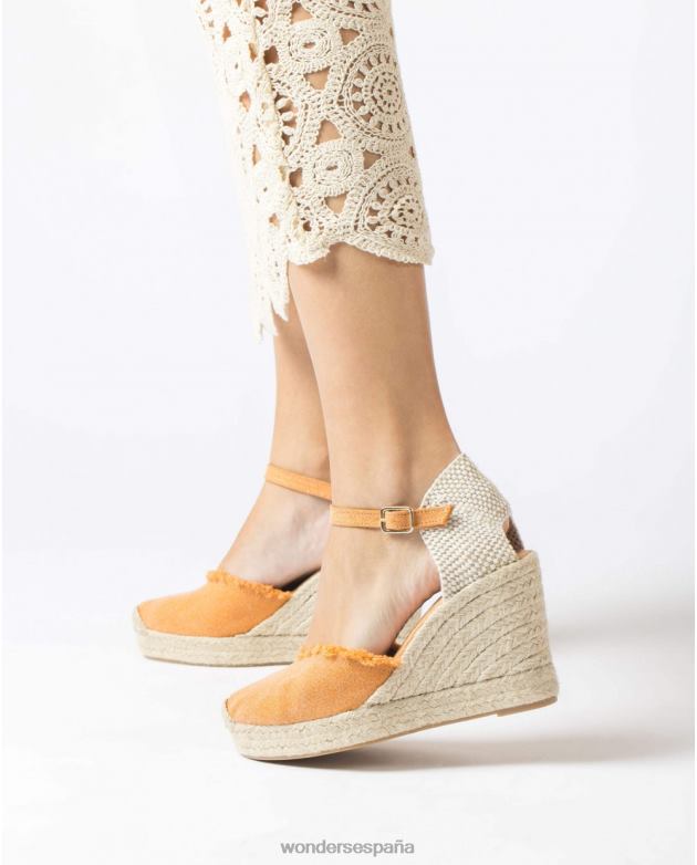 sandalia gael naranja mujer Wonders 40486133 calzado